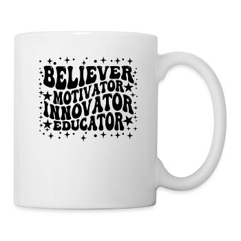 Croyant Motivateur Innovateur Éducateur - Mug blanc - blanc - Droite