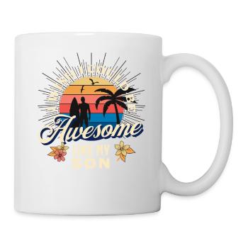 Ich wünschte, ich könnte großartig sein wie mein Sohn - Tasse - Weiß - Rechts