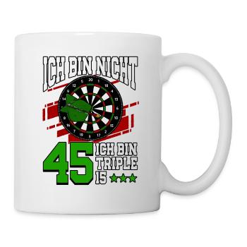 Ich bin nicht 45 ich bin Triple 15 - 45. - Tasse - Weiß - Rechts