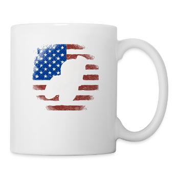 Vintage Cycling Cycle Team Player Sports Fan US - Tasse - Weiß - Rechts