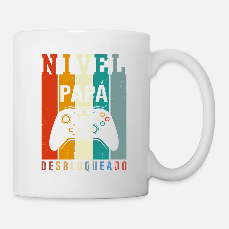 Niveau Papa Débloqué - Mug blanc - blanc
