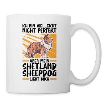 Mein Shetland Sheepdog liebt mich - Tasse - Weiß - Rechts