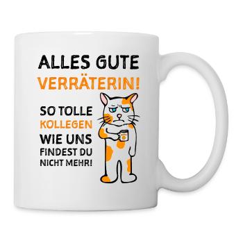 Kollegin Humorvolles Abschiedsgeschenk - Tasse - Weiß - Rechts