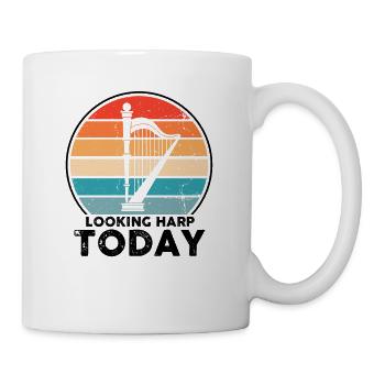 Conception de harpe pour harpiste et joueur de harpe - Mug blanc - blanc - Droite