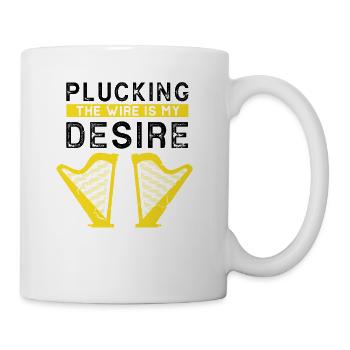 Conceptions de joueurs de harpe pour les conceptions de joueurs de harpe - Mug blanc - blanc - Droite