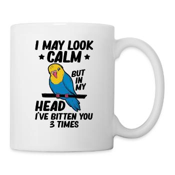 Ich Kann Ruhigen Papageien-vogel-wellensittich - Tasse - Weiß - Rechts