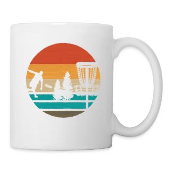 Weinlese-frisbee-disc-golf - Tasse - Weiß - Rechts