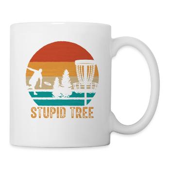 Stupid tree-disc-golf-grape harvest-crucial - Mug - white - Right