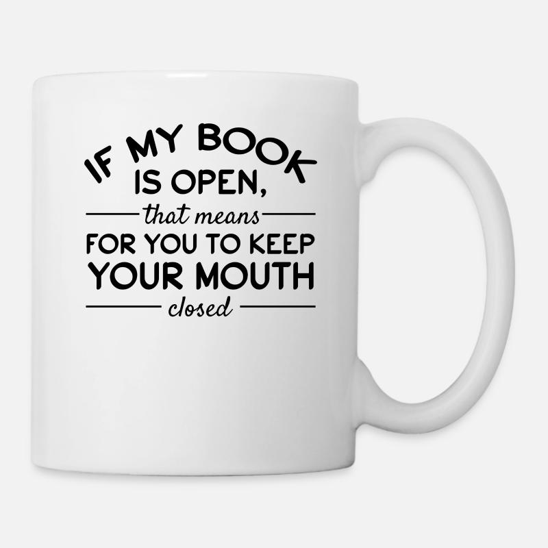 Book Reading Books Library Book Lover Funny Book - Kop/krus - hvid