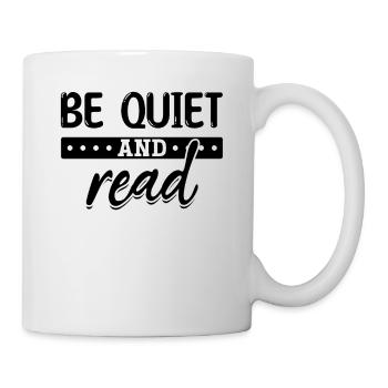 Soyez silencieux et lisez le livre de littérature de l’amoureux du livre - Mug blanc - blanc - Droite