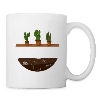 Gärtnerin anlegen Garten - Tasse - Weiß - Rechts