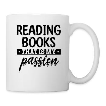 Reading Books That Is My Passion Book Lover - Mug - white - Right