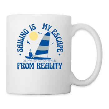 Voilier Marin Voilier Voilier Voilier Yacht - Mug blanc - blanc - Droite