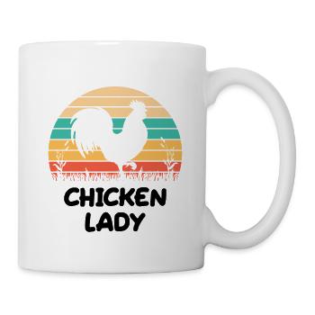 Chicken Lady - Mug - white - Right