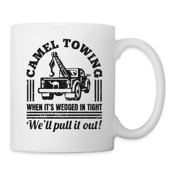 Vintage Camel Towing Distressed Adult Humor Cadeau - Mug blanc - blanc - Droite