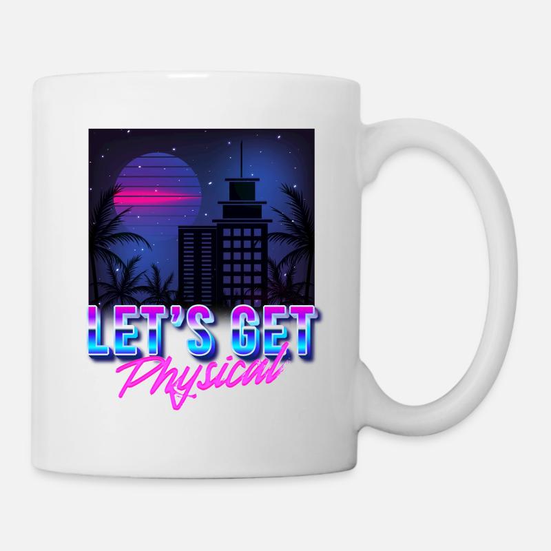 Obtenons l’esthétique Physique Vaporwave - Mug blanc - blanc