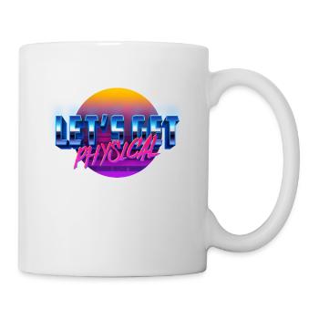 Lass uns Physical Vaporwave Aesthetic bekommen - Tasse - Weiß - Rechts