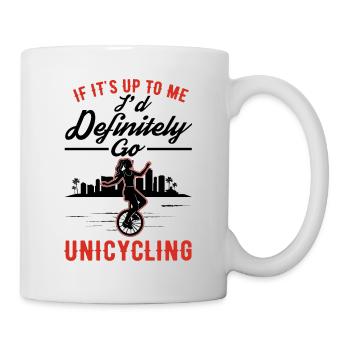 Unicyclist Gift Unicycle Girl - Mug - white - Right