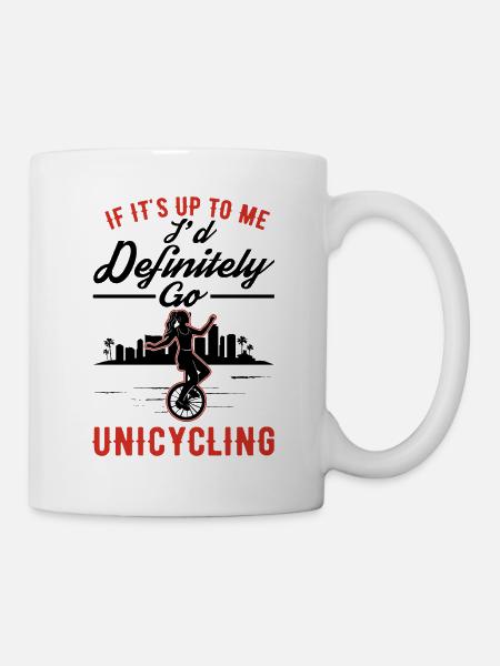 Einradfahrerin Geschenk Einrad Mädchen - Tasse - Weiß