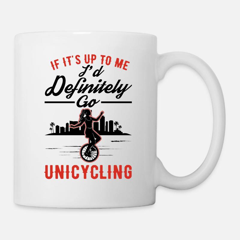 Einradfahrerin Geschenk Einrad Mädchen - Tasse - Weiß