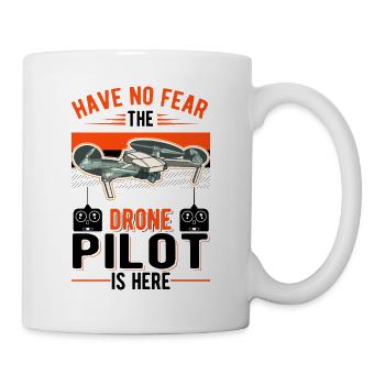 Drohne Geschenk Drohnenpilot Quadrocopter - Tasse - Weiß - Rechts