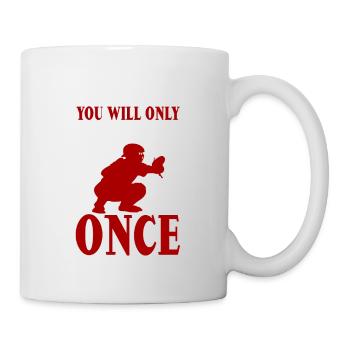 Vous ne testerez mon bras qu’une seule fois 4 - Mug blanc - blanc - Droite