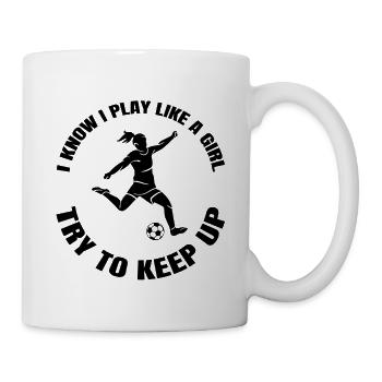 Football Girl Football Coach Football Player Woman - Mug - white - Right
