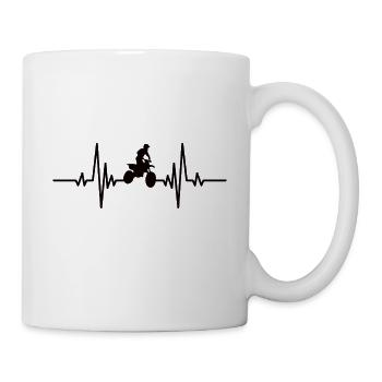 Motorcross Gift Moto Cyclomoteur Motocycliste - Mug blanc - blanc - Droite