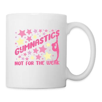 Gymnastics Not For The Weak Funny Gymnast Gift - Mug - white - Right