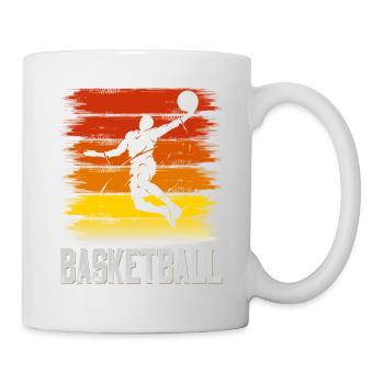 Basketteur Basketteur Dunking Vintage Retro - Mug blanc - blanc - Droite