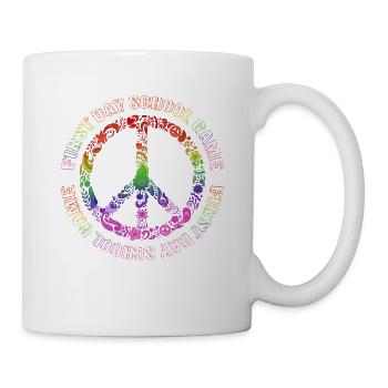 FIRST DAY SCHOOL GAME FLORAL PEACE MULTICOLOR - Mug blanc - blanc - Droite