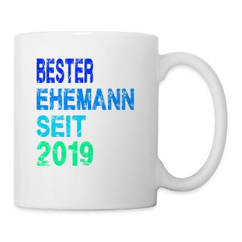 Bester Ehemann seit 2019 - Tasse - Weiß - Rechts