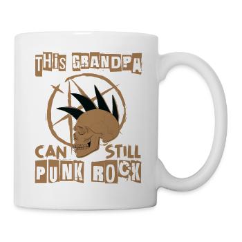 Cette grand-mère peut encore Punk Rock - Gothique - Concer - Mug blanc - blanc - Droite