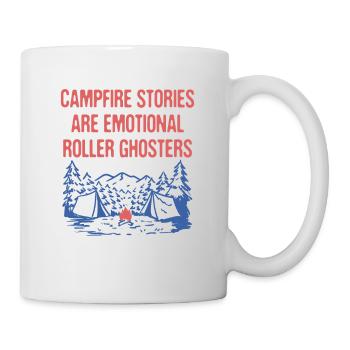 Emotional Roller Ghosters Halloween Camping Scary - Mug - white - Right