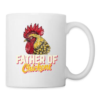 Father Of Chickens Chicken Dad Funny Chicken Farms - Mug - white - Right