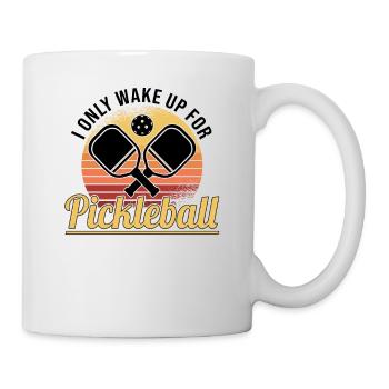 Pickleball Retro Liebe Dinking Pickleballspieler - Tasse - Weiß - Rechts