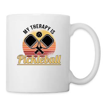 Pickleball Retro Liebe Dinking Pickleballspieler - Tasse - Weiß - Rechts