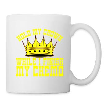 Tenez ma couronne pendant que je termine ma chimio 28 - Mug blanc - blanc - Droite