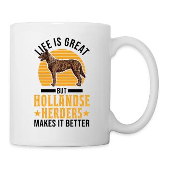 Hollandse Herder Berger hollandais - Mug blanc - blanc - Droite