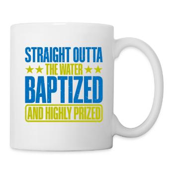 Straight Outta The Water and Baptized 16 - Mug - white - Right