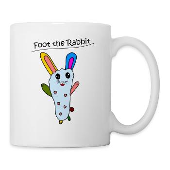 Foot the Rabbit - Tasse - Weiß - Rechts
