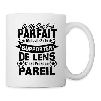 Je suis supporter de Lens, Idée cadeau football - Mug blanc - blanc - Droite