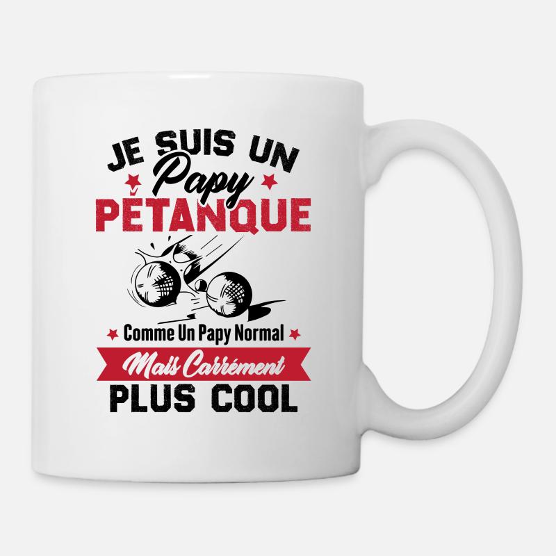 Un Papy Pétanque Comme Un Papy Normal - Mug blanc - blanc