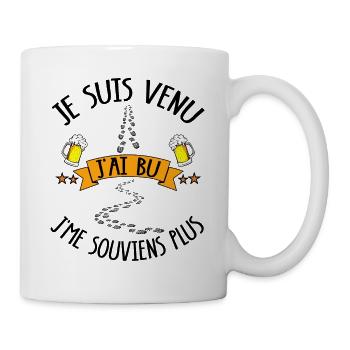 Geschenke für Bierliebhaber Humor biere apero - Tasse - Weiß - Rechts