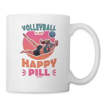Volley-ball - Mug blanc - blanc - Droite