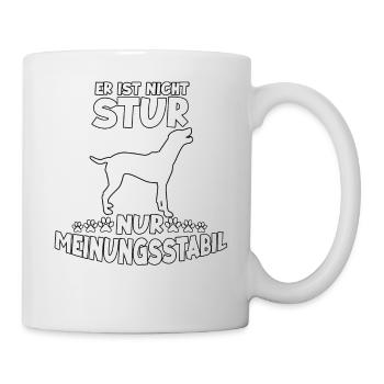 Lustiges Hundetrainings Motiv Dalmatiner Hunde - Tasse - Weiß - Rechts