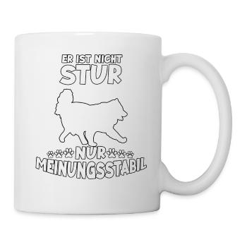 Samojede Hunde Fan Motiv Lustiges Samojeden - Tasse - Weiß - Rechts