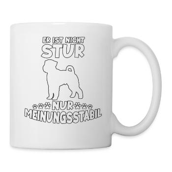 Lustiges Schnauzer Hundetrainings Motiv Schnauzer - Tasse - Weiß - Rechts