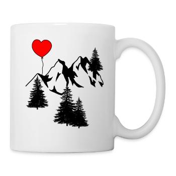Alpes chaudes Montagnes Alm Salutations Tyrol Montagnes Nature - Mug blanc - blanc - Droite