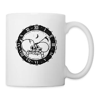 True Love Last Gothic Bones Skeleton Roses Death - Mug - white - Right